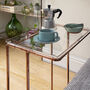 Handmade Side Table In Copper With Clear Acrylic Top, thumbnail 4 of 9