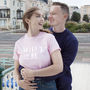 Wifey And Hubby To Be Engagement T Shirt Set, thumbnail 4 of 9