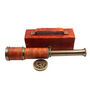 Vintage Style Dollond London Telescope With Leather Case, thumbnail 8 of 9