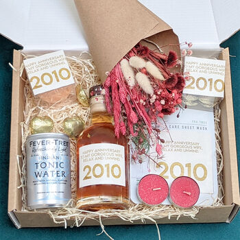 Personalised Special Year Gin And Spa Gift Box, 7 of 9