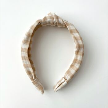 Gingham Knot Headband Stocking Filler, 2 of 3