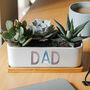 Personalised Sign Lettering Ceramic Bamboo Planter, thumbnail 1 of 2