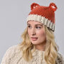 Adult Fox Hat Easy Crochet Kit, thumbnail 2 of 9