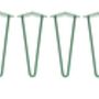 Four X Two Rod Green Hairpin Legs In All Sizes, thumbnail 1 of 2