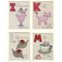 Personalised Girls Alphabet Embroidered Picture Gift, thumbnail 8 of 12