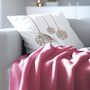 White Contemporary Christmas Bauble Cushion Cover, thumbnail 3 of 6
