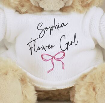 Personalised Wedding Teddy Bear, 4 of 7