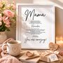 'Mama, You Are Amazing' Heartfelt Print, thumbnail 2 of 3