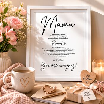 'Mama, You Are Amazing' Heartfelt Print, 2 of 3