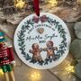 Personalised First Christmas Married Acrylic Decoration, thumbnail 1 of 3