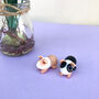 Handblown Glass Guinea Pig Pair, thumbnail 2 of 12
