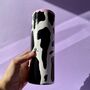 Cow Print Hand Painted Tall Vase, thumbnail 2 of 9