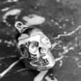 Skull Necklace On Long Chain With A Soft Relaxing Chime, thumbnail 3 of 6