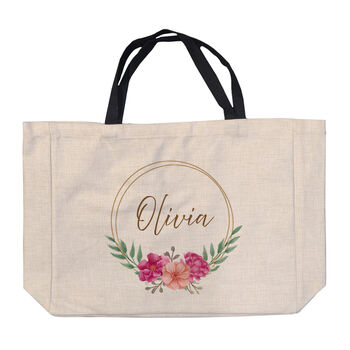 Personalised Wreath Tote Bag, 8 of 12