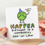'Hap Pea Birthday Wonderful Son In Law' Card, thumbnail 1 of 2