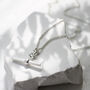 Personalised Sterling Silver T Bar Necklace, thumbnail 2 of 3