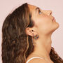 Millie Gold Blue Chunky Ear Cuff And Droplet Chain, thumbnail 2 of 2