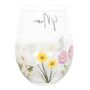 Mum Wildflower Stemless Wine Glass, thumbnail 2 of 4