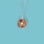 Tiny Poppy Necklace In 18ct Rose Gold Plated Silver, thumbnail 6 of 12