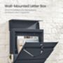 Wall Mounted Mailbox With Lock And Viewing Window, thumbnail 3 of 8