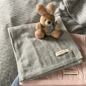 100% Cashmere Baby Blanket, 2 of 3