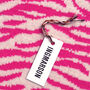 Tiger Wool And Cashmere Scarf Hot Pink, thumbnail 2 of 2