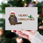 'Merry Christmas' Beaver Christmas Cards, thumbnail 9 of 9