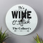 Personalised Wine O'clock Clock, thumbnail 1 of 2