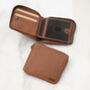 Personalised Men's Zip Around Rugged Leather Wallet, thumbnail 2 of 10