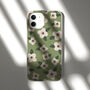 Retro Green Flowers Biodegradable Phone Case, thumbnail 7 of 7