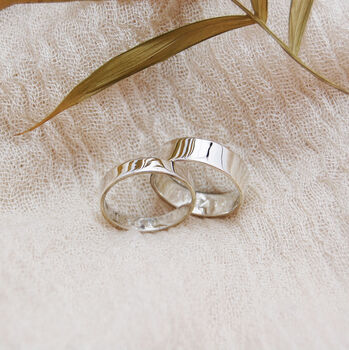 Personalised Couples Eternity Silver Matching Ring Set, 8 of 12