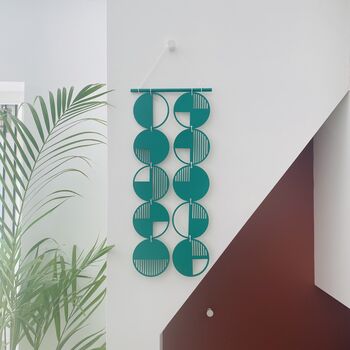Green Cut Out Plywood Geometric Wall Art, 2 of 5