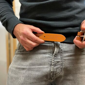 Personalised Men's Leather Belt, 2 of 10