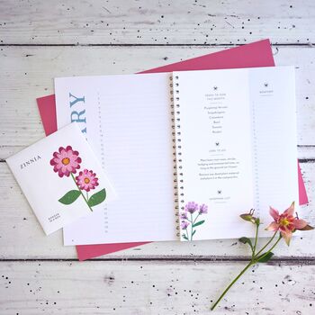 Happy Birthday Gardening Gift For Mum / Her Journal And Luxury Gloves, 6 of 10