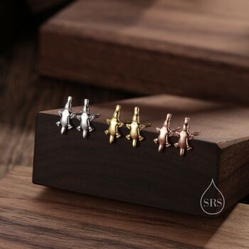 Tiny Platypus Stud Earrings In Sterling Silver, 2 of 11