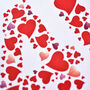 Personalised Love Hearts Ruby 40th Anniversary Card, thumbnail 7 of 7