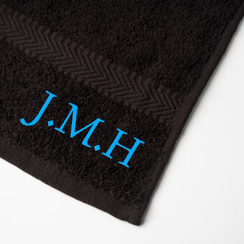 Personalised Embroidered Initials Hand Towel, 3 of 10