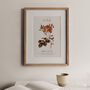 Birth Flower Wall Print 'Rose' For June, thumbnail 2 of 9