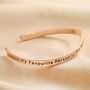 Adjustable Favourite Person Meaningful Word Wave Bangle, thumbnail 3 of 7