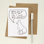 Off To University Funny Card From The Dog, thumbnail 3 of 4