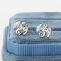 Sterling Silver Dragon Stud Earrings, thumbnail 4 of 11