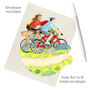 Cycling Pirouette Greetings Card, thumbnail 4 of 7