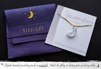 Rainbow Moonstone Moon And Star Earrings, 9 of 10