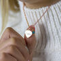 Personalised Rose Gold Plated Heart Necklace, thumbnail 1 of 10