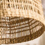 Woven Seagrass Cloche Pendant Light Shade, thumbnail 5 of 5