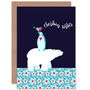 Critters Give Wishes Animals Penguin Christmas Card, thumbnail 1 of 4