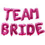 Hot Pink Team Bride Hen Party Balloon Bunting, thumbnail 2 of 3