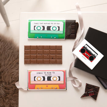 Music Lover's Chocolate Bar Cassettes And Card, 4 of 7