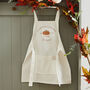 Personalised Autumn Pumpkin Carving Crew Childs Apron, thumbnail 1 of 3