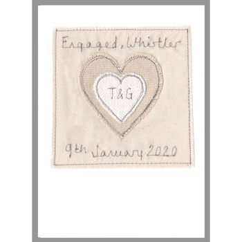 Personalised Heart Engagement Card, 7 of 12